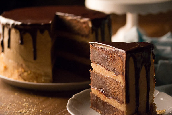 Peanut Buttercream Frosted Milk Chocolate Cake  (aka ‘FAT ELVIS’)