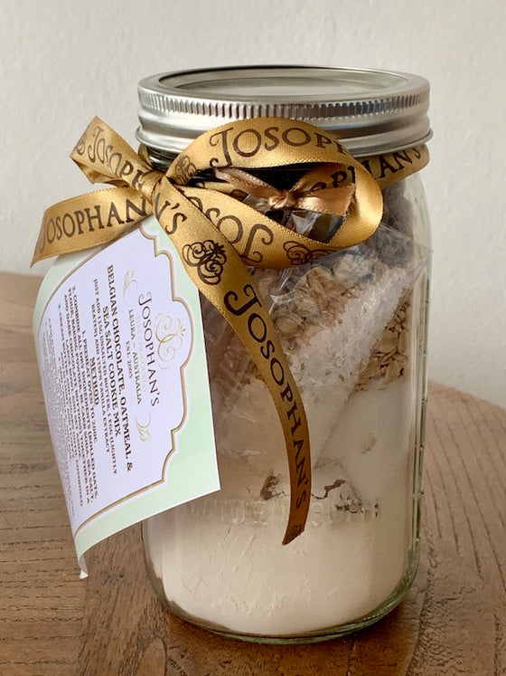 Belgian  chocolate, oatmeal and sea salt cookie mix