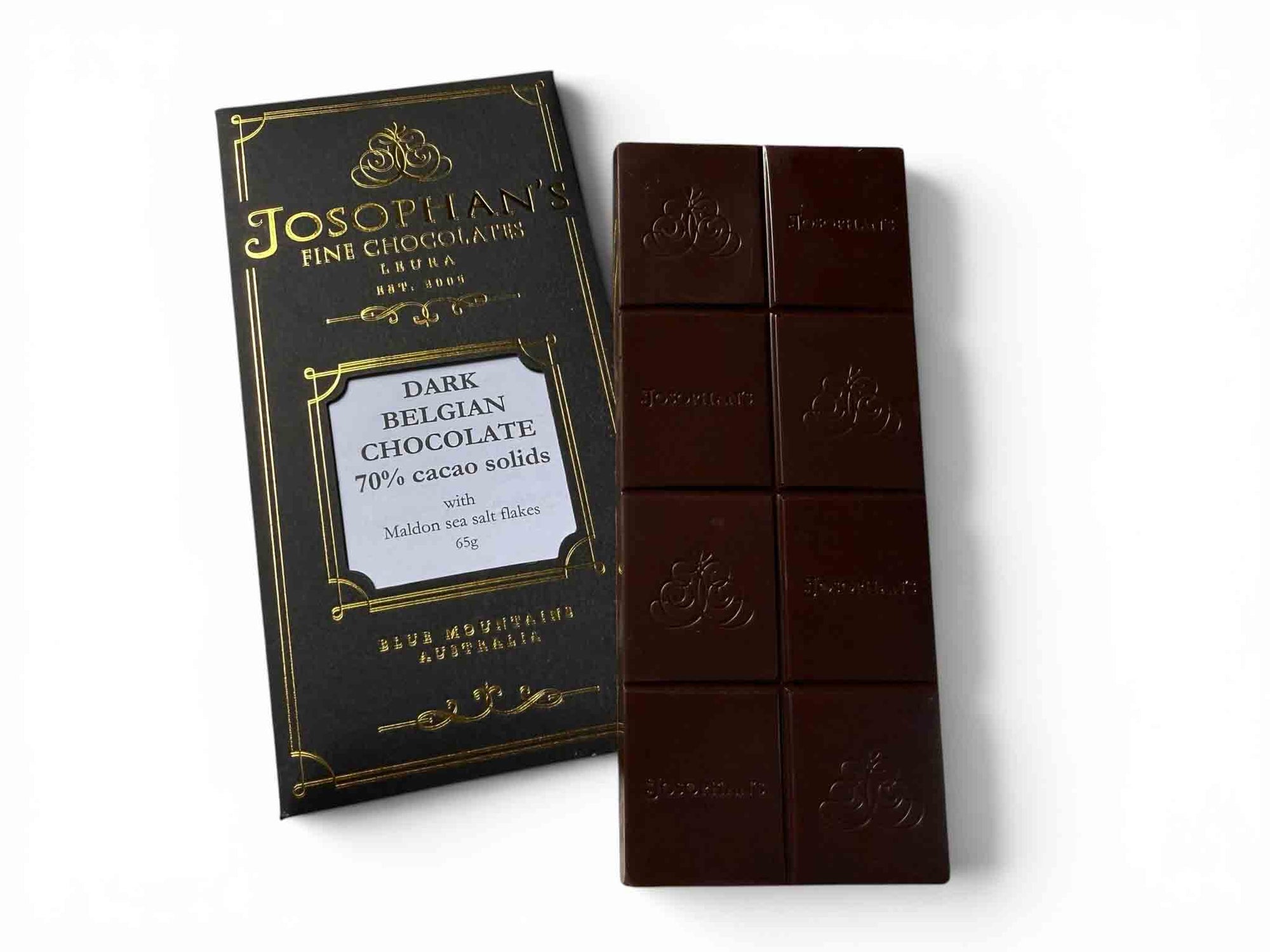 Dark Chocolate Block 70% with  Sea salt