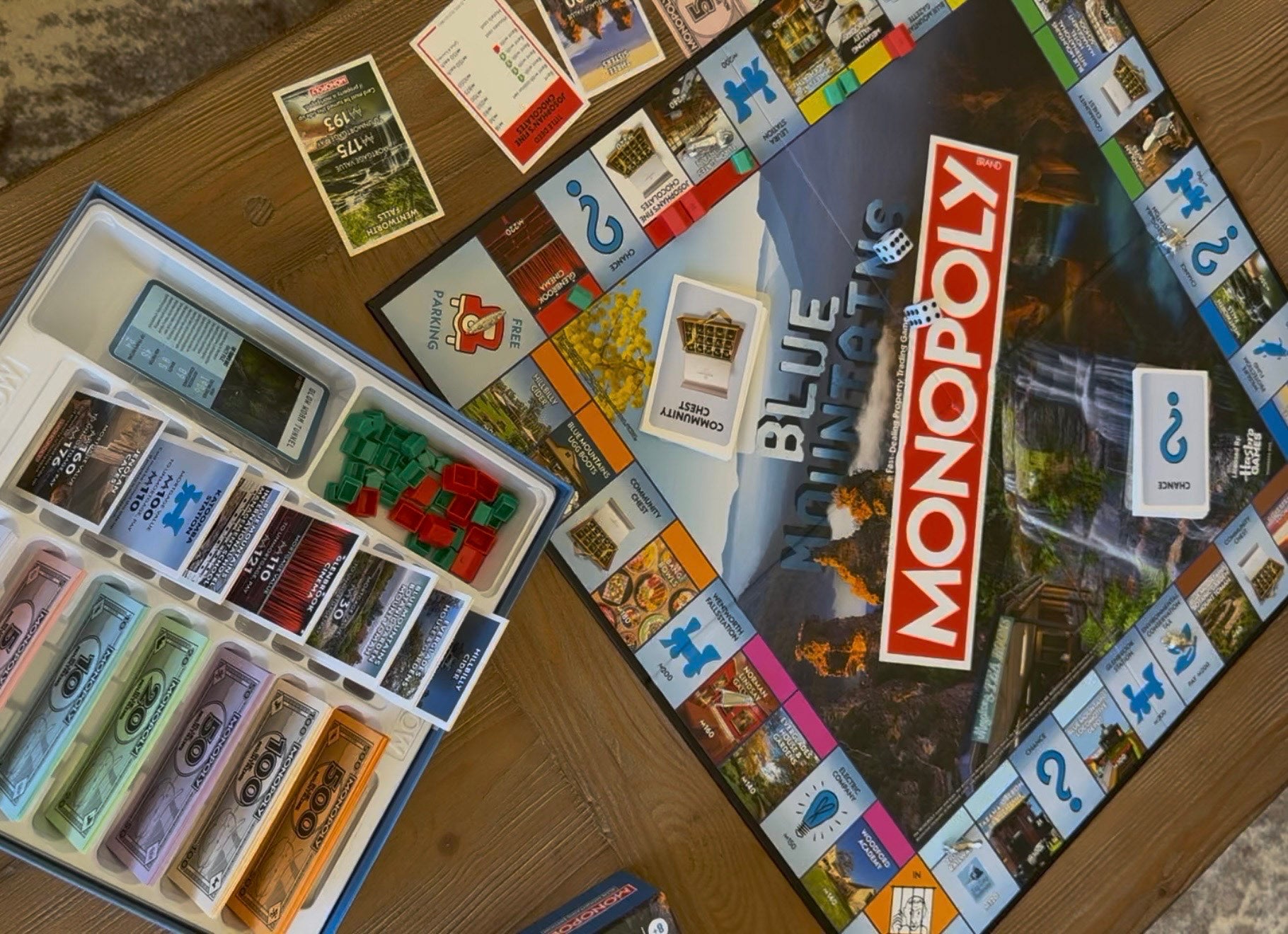 Blue Mountains Monopoly board game
