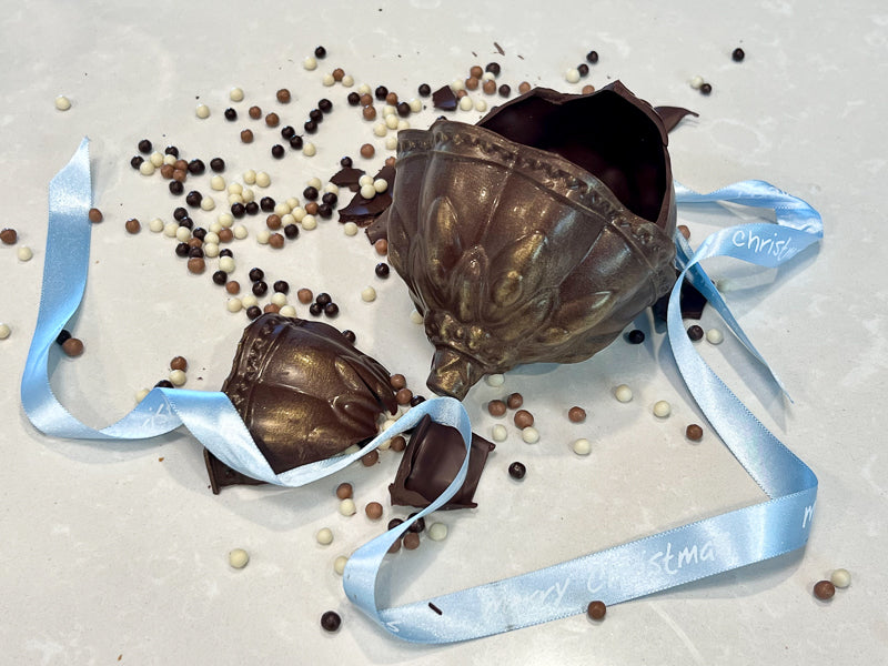 Chocolate Christmas Bauble with surprise inside