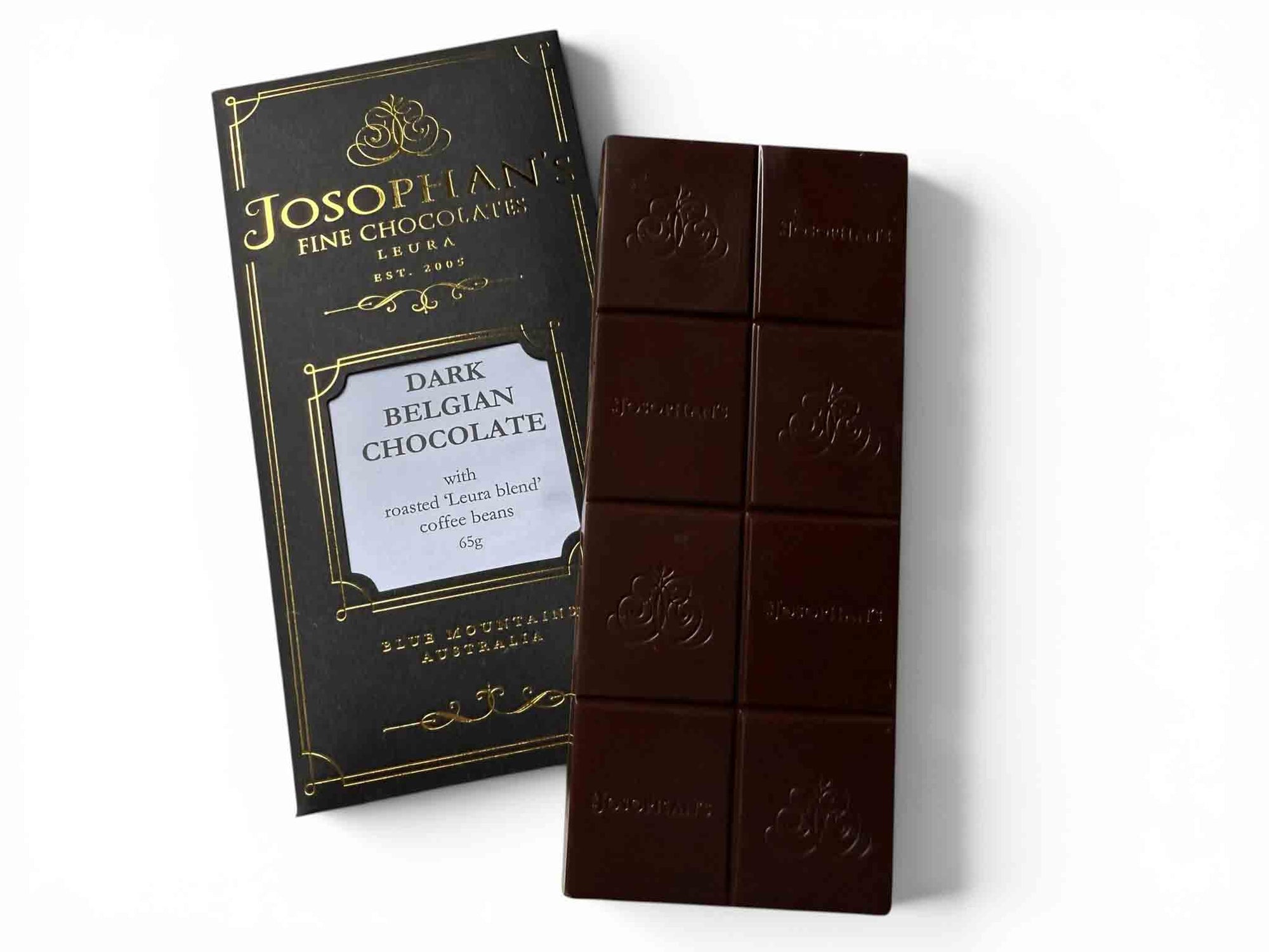 Dark Chocolate Block with Coffee beans