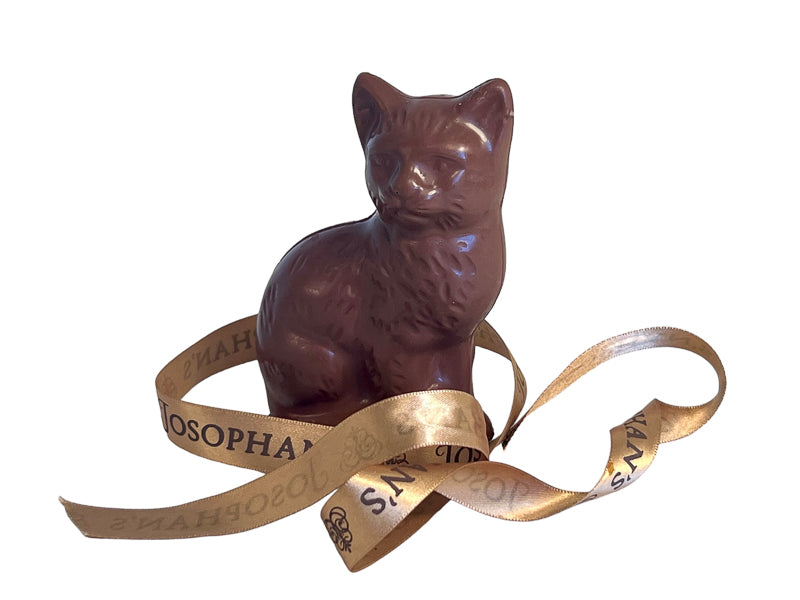 Milk Chocolate Cat Figurine