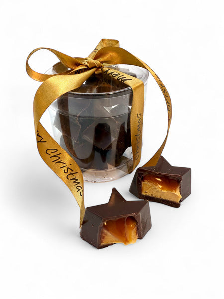 Chocolate Stars - Peanut butter, sesame and caramel.