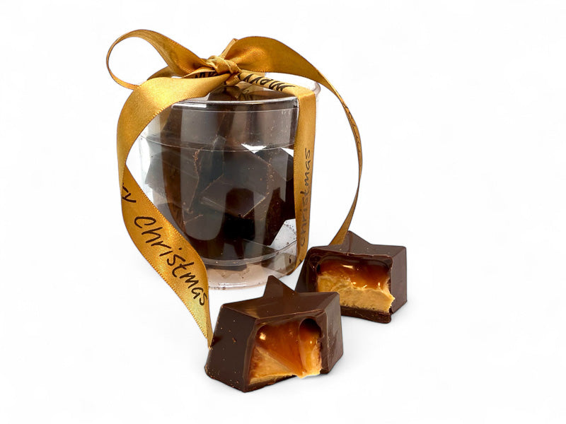 Chocolate Stars - Peanut butter, sesame and caramel.