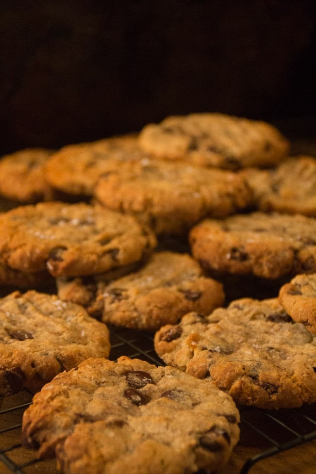 Belgian  chocolate, oatmeal and sea salt cookie mix