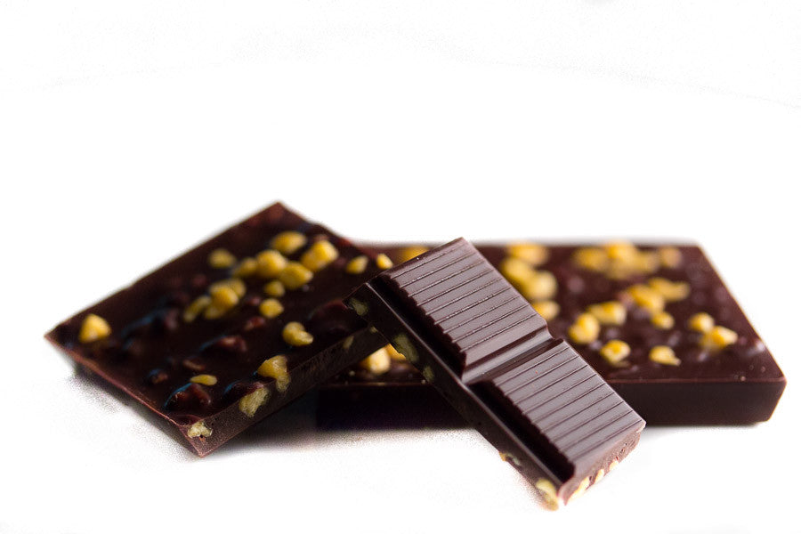 Dark Chocolate with Freeze Dried Mango