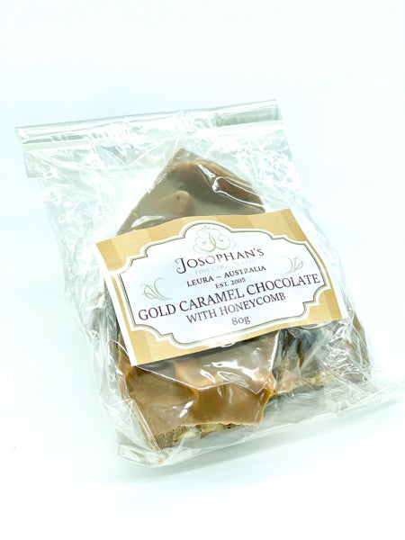 Gold salted caramel chocolate  with Honeycomb