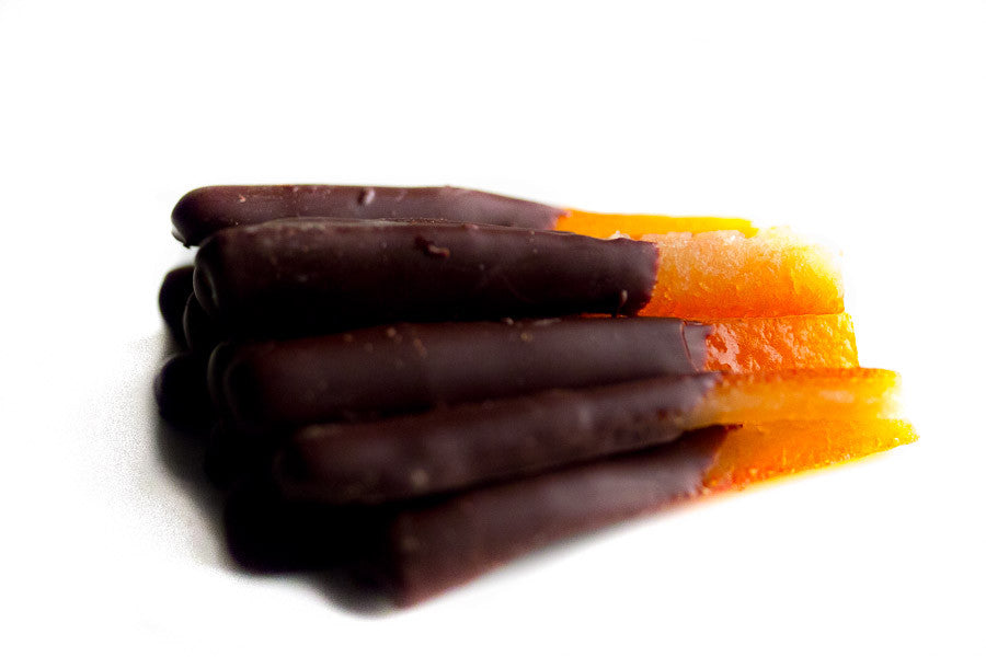 Orange Peel Dipped in Dark Chocolate