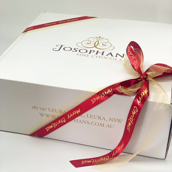 Hamper Box with ribbon -  empty